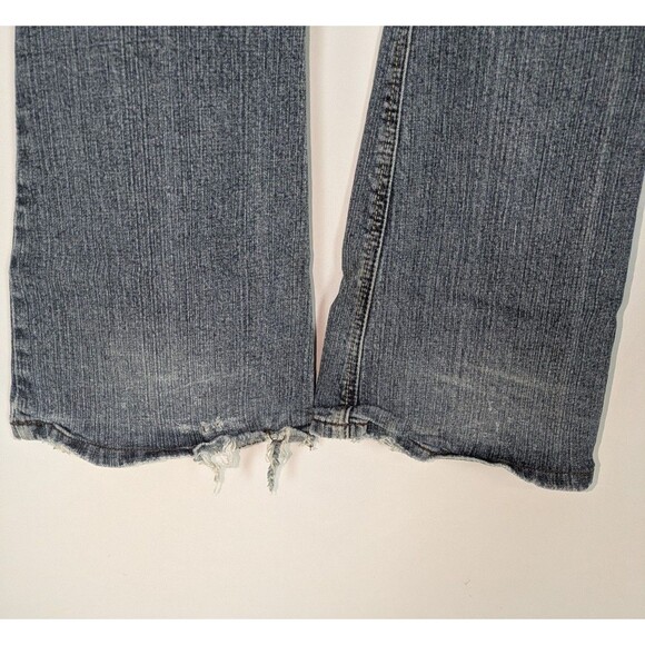 Bongo Jeans 5 Junior's Blue Distressed Flare Leg Thrashed Vintage Y2K Low Rise - Picture 5 of 9